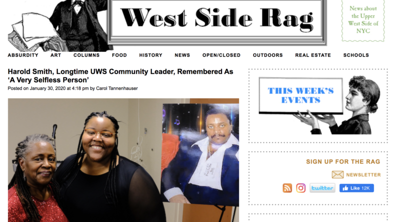 West Side Rag story on Harold Smith
