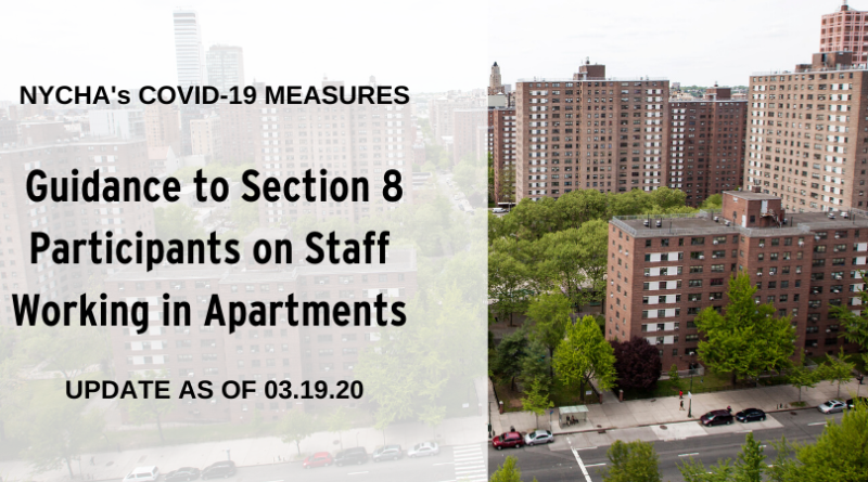 Guidance to Section 8 Participants on Staff Working in Apartments