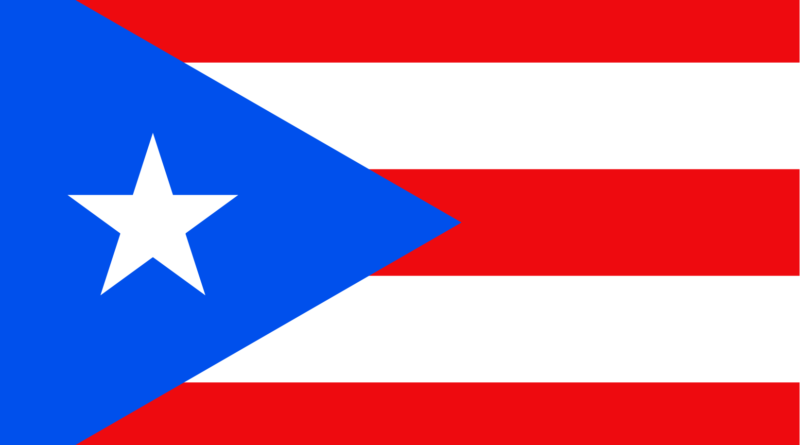 The flag of Puerto Rico Designed by Mariana Bracetti