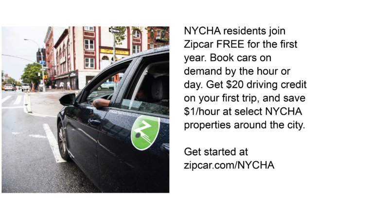 Photo of car with Zipcar logo. Text in story.