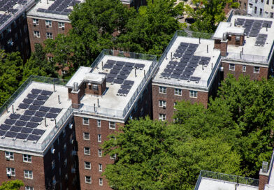 Solar panels at NYCHA