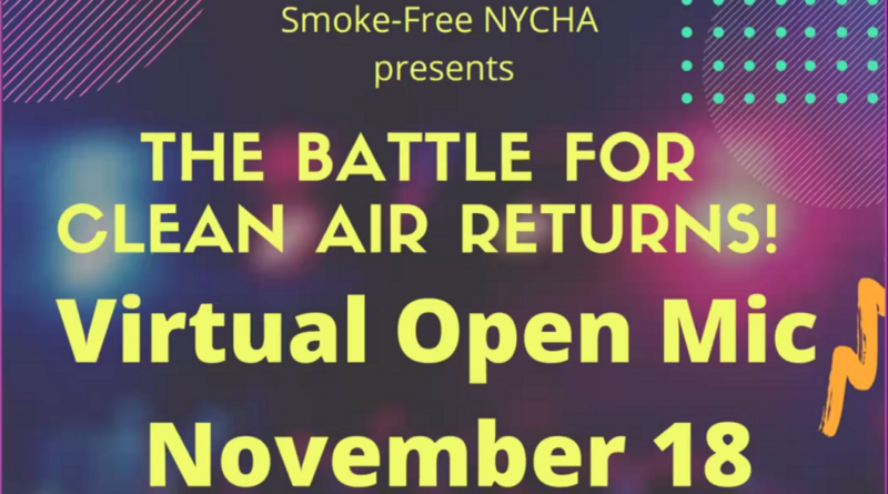 Smoke-free open mic event