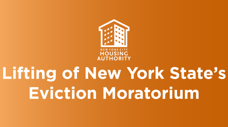 Lifting of New York State's Eviction Moratorium