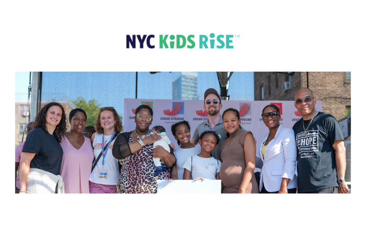 NYC Kids Rise logo and group of people