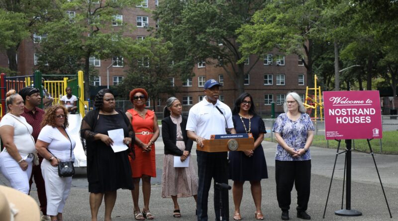 Launch of Trust vote at Nostrand Houses
