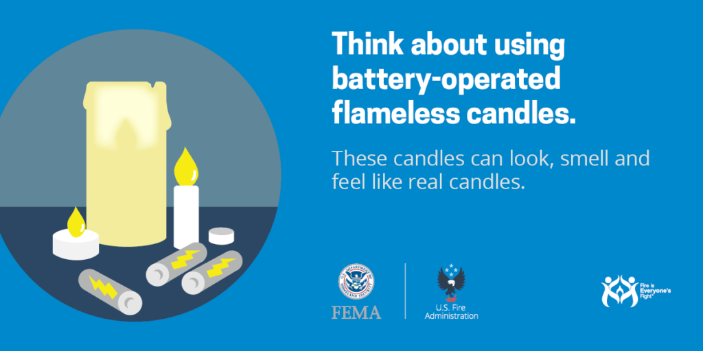Use battery-operated candles