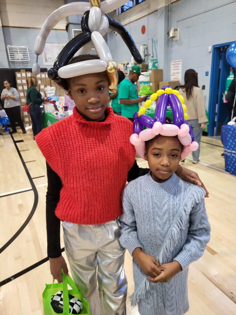 Children pictured at the recent Healthy Start @ NYCHA resource fair.