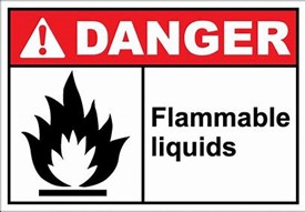 Danger flammable liquids