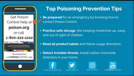Poisoning prevention tips