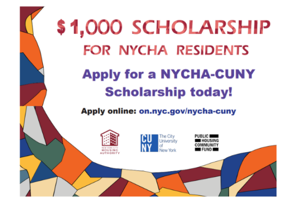 NYCHA-CUNY Scholarship graphic