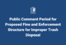 NYCHA logo and text: Public Comment Period for Proposed Fine and Enforcement Structure for Improper Trash Disposal