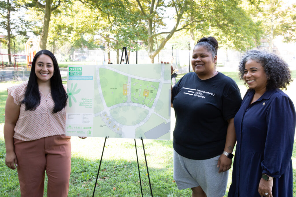 Castle Hill Houses green space groundbreaking