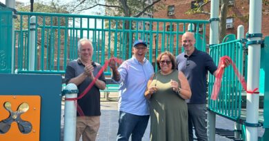 Playground ribbon-cutting