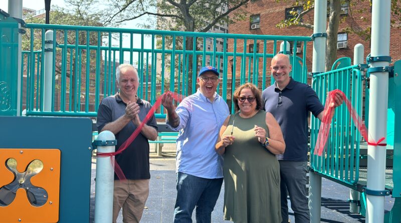 Playground ribbon-cutting