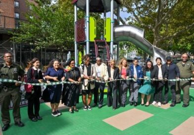 Playground ribbon-cutting