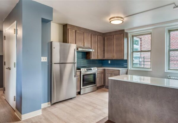 renovated apartment kitchen