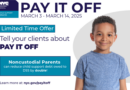 young boy with text about Pay It Off program