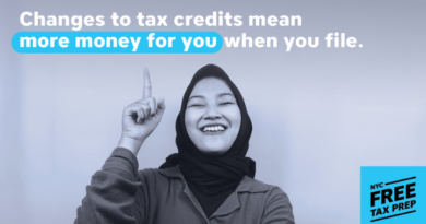 woman pointing. Text reads: Changes to tax credits mean more money for you when you file.