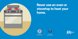 Don't use stoves to heat your home
