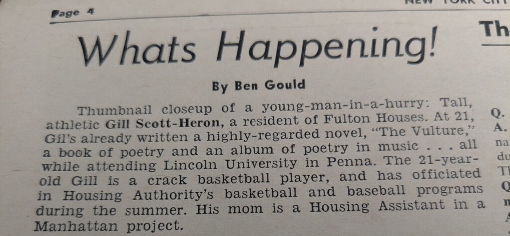 old newspaper clipping