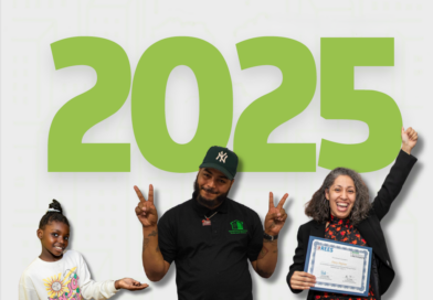 cover of annual report with large text that reads 2025 and three people