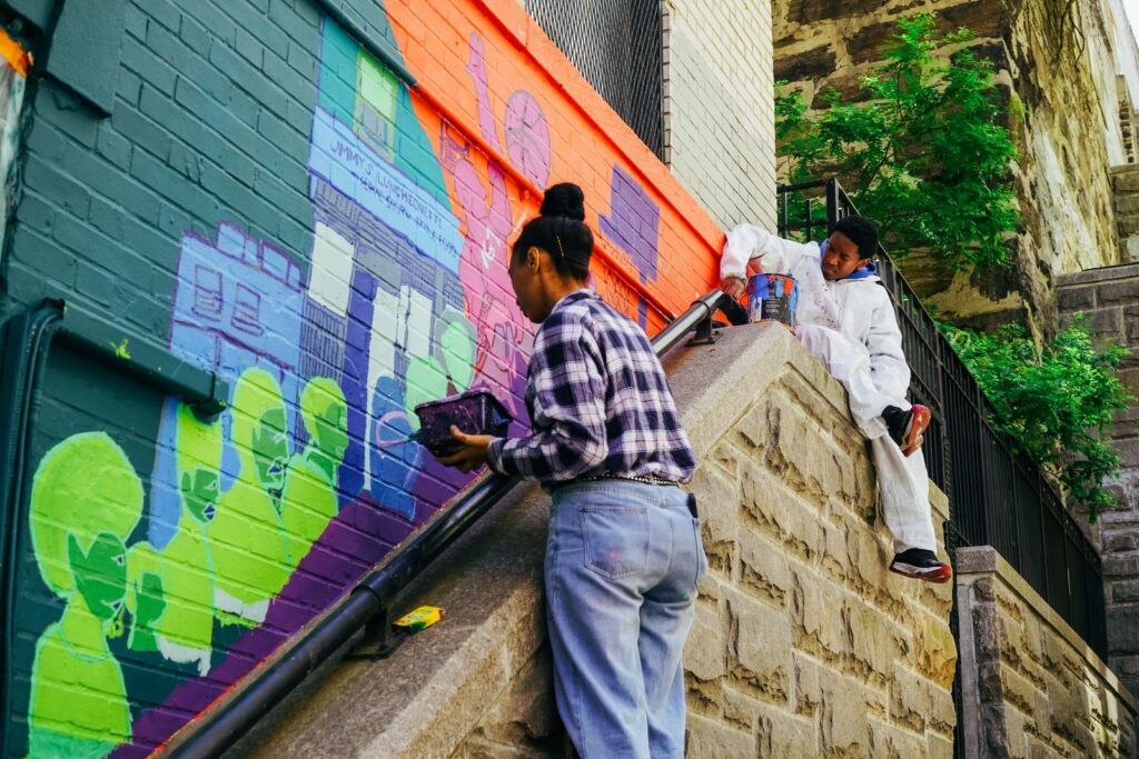Climate action mural