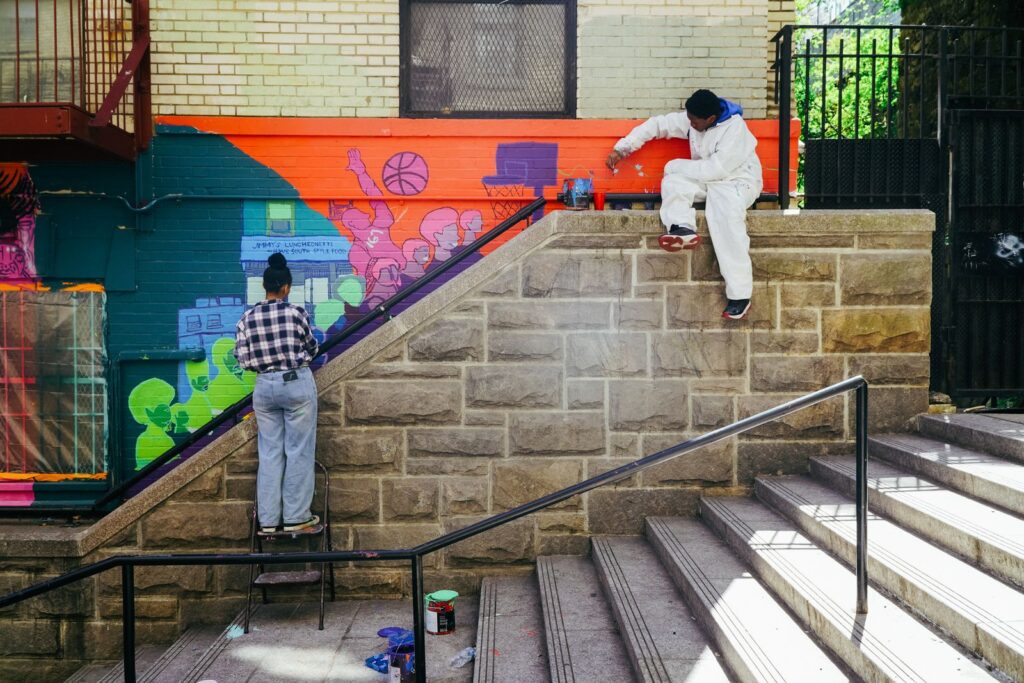 Climate action mural