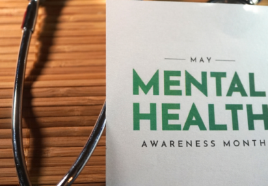 graphic with text "May Mental Health Awareness Month"