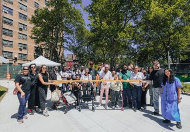 two newly transformed outdoor community spaces at Roosevelt Houses