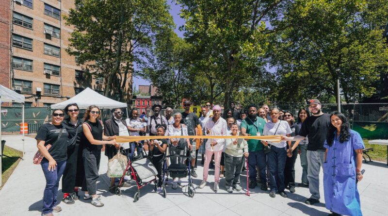 two newly transformed outdoor community spaces at Roosevelt Houses
