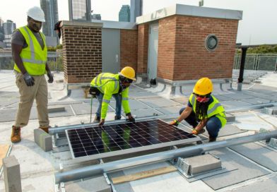 Solar panel installation