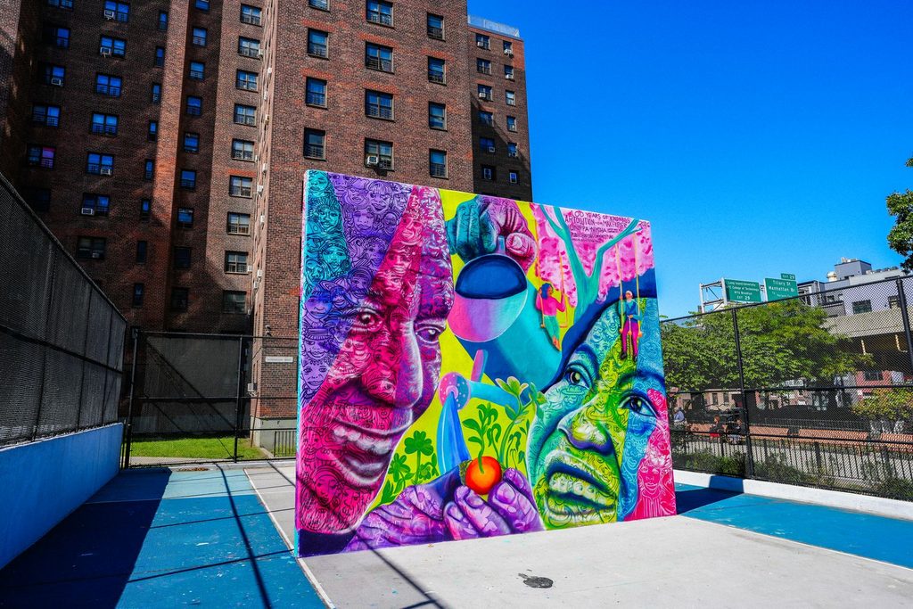 Whitman Houses mural
