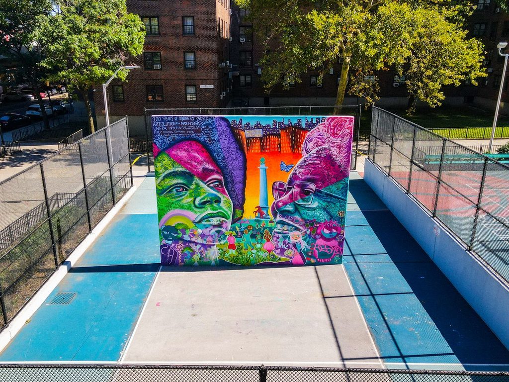 Whitman Houses mural