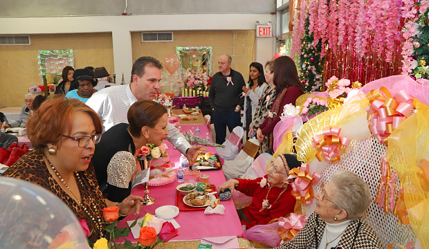 Congresswoman Nydia Velázquez offers birthday greetings to Ms. Mayer and Ms. Rosen.