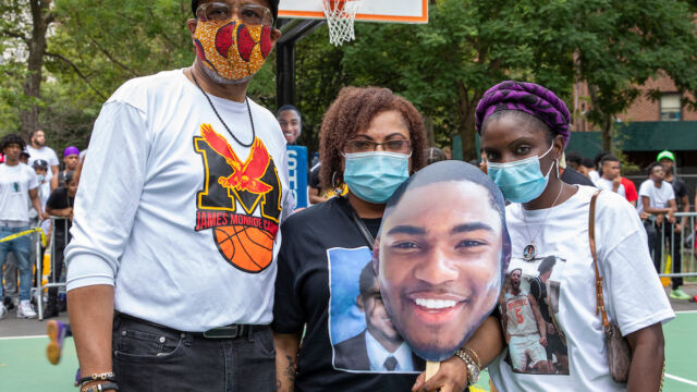 Family members of Brandon Hendricks.