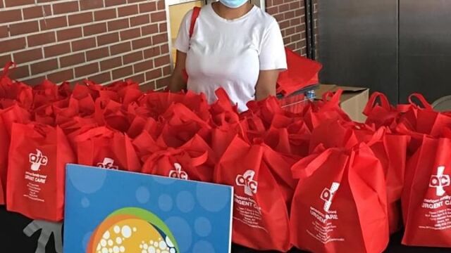 DFOY AGVEP participants helped distribute free meals.