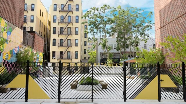 Betances Senior Courtyard After