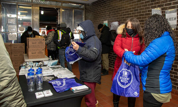 Representatives from NYCHA's Resident Watch program, NYPD, and local elected offices were on hand to provide resource information, offer safety tips, and answer questions. Bracetti community safety info