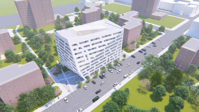 Rending of Atrium at Sumner (photo credit: Studio Libeskind) Rending of Atrium at Sumner