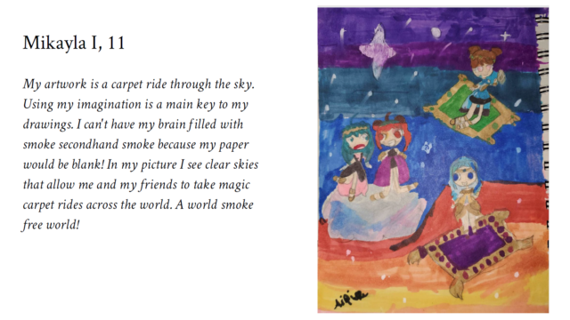 drawing of characters on a magic carpet