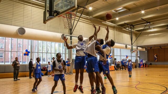Six age-group finalists competed for Junior Knicks League titles at the Johnson Community Center in East Harlem.
