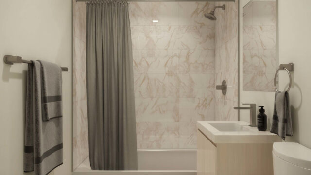 Apartments will receive new bathrooms as part of the PACT investments at the four Chelsea developments.