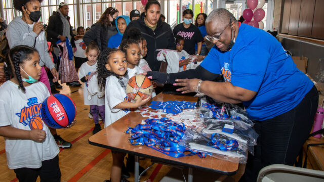 As part of the event, Junior Knicks souvenirs and other giveaway items were handed out to the youth participants.