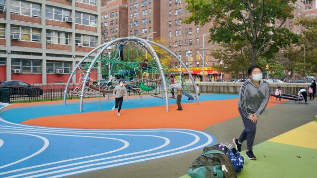 NYCHA partner Grain Collective served as a key consultant on the Authority's Open Space Masterplan as well as the playground restoration at Smith Houses in Manhattan.
