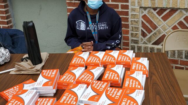 COVID test distribution