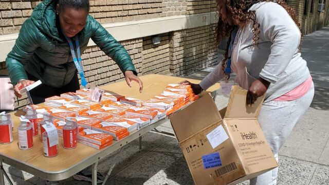 COVID test distribution