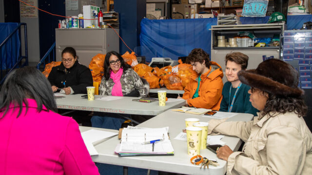 Interim CEO Lisa Bova-Hiatt tours Claremont Consolidated in the Bronx. Interim CEO Lisa Bova-Hiatt tours Claremont Consolidated in the Bronx.