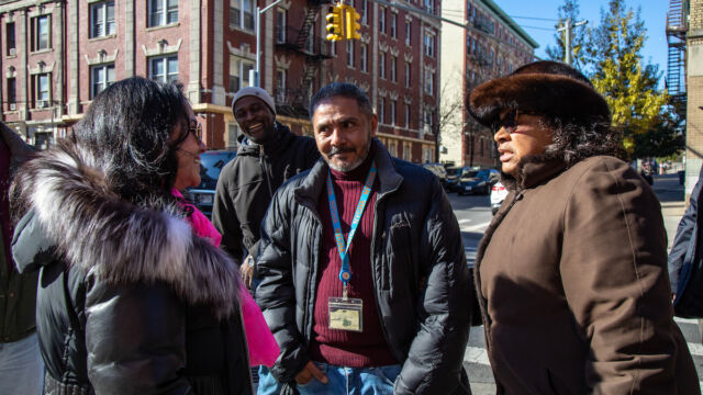 Interim CEO Lisa Bova-Hiatt tours Claremont Consolidated in the Bronx. Interim CEO Lisa Bova-Hiatt tours Claremont Consolidated in the Bronx.