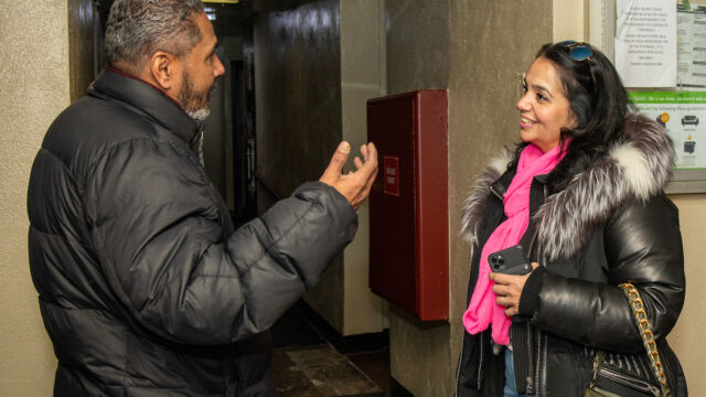 Interim CEO Lisa Bova-Hiatt tours Claremont Consolidated in the Bronx. Interim CEO Lisa Bova-Hiatt tours Claremont Consolidated in the Bronx.